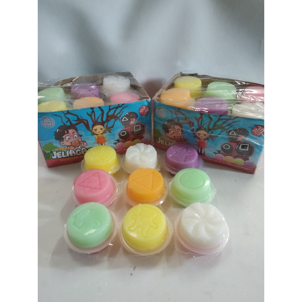 

JELIAGAR BENTUK CUP ISI 30PCS/JELIAGAR SQUID GAME