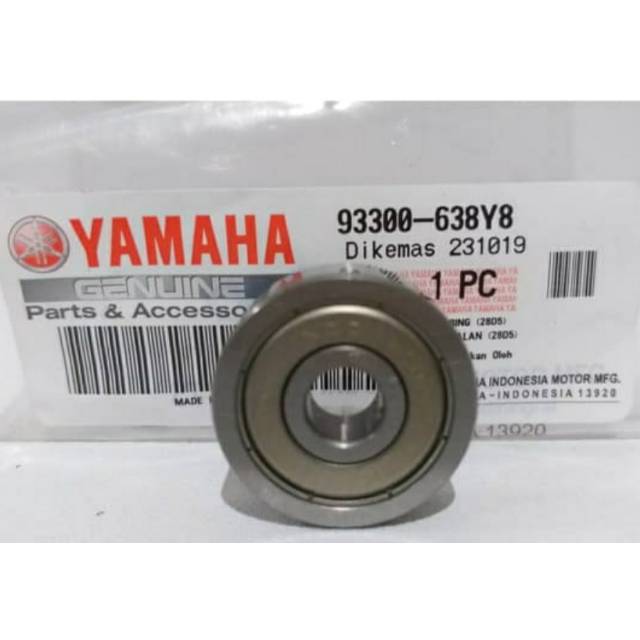 BEARING LAHER BAK CVT MIO LAMA FINO KARBU NOUVO MIO SOUL MIO SPORTY ASLI ORI YAMAHA 93300 638Y8