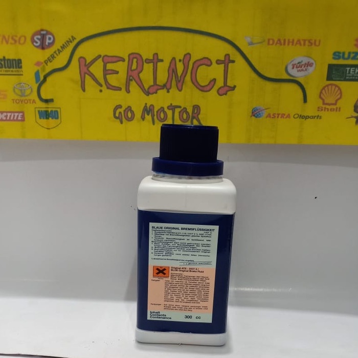 BLUE ORIGINAL BRAKE FLUID ATE SL DOT 3 300cc - MINYAK REM SL ATE DOT 3
