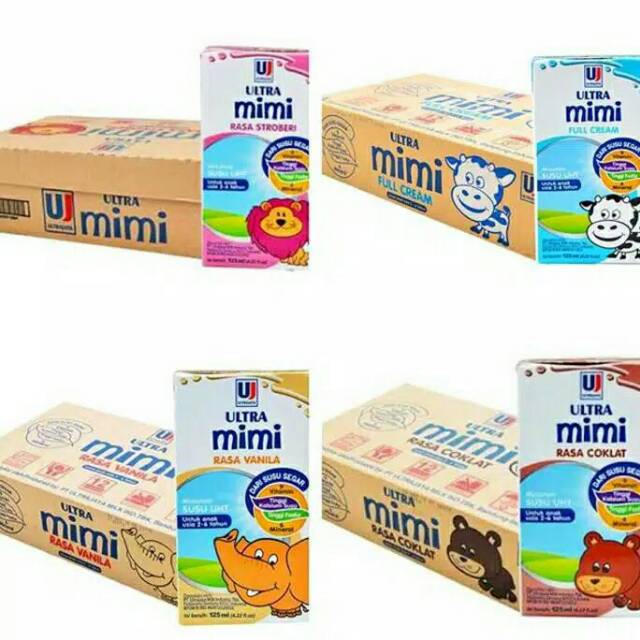 

Ultra Mimi 125ml (Coklat, Stroberi,Vanila,Full Cream)