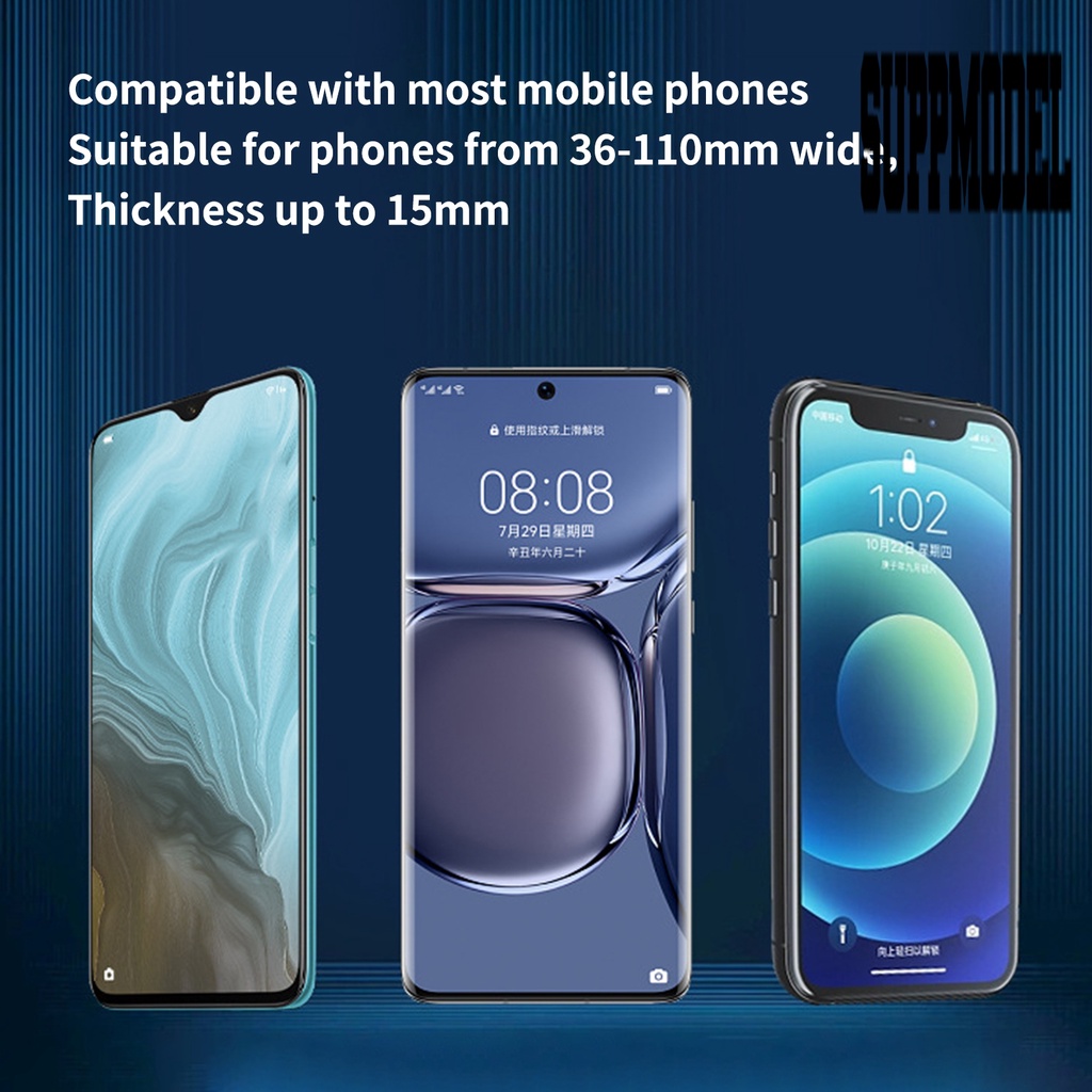 1 Set Bracket Holder Handphone Bentuk X 4 Cakar Rotasi 360 Derajat Bahan Aluminum Alloy Anti Air Untuk Motor