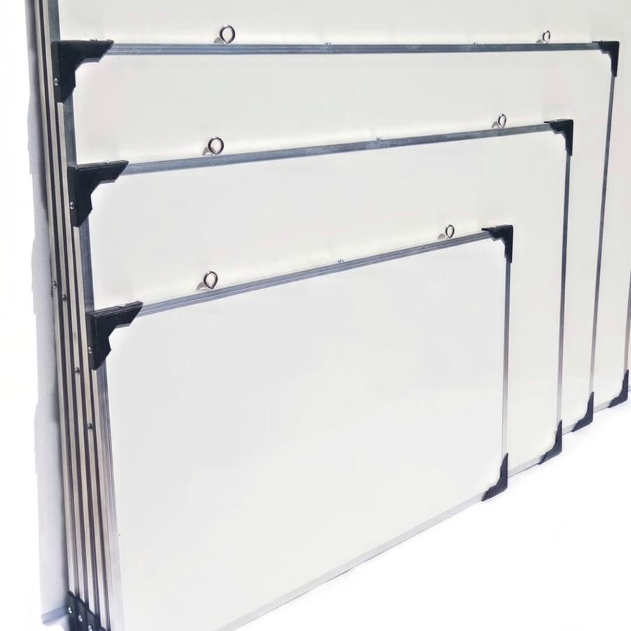 

Bagus Papan Tulis Ukuran 40X60/Papan White Board/Papan Tulis/ dua sisi spidol dan kapur ,.