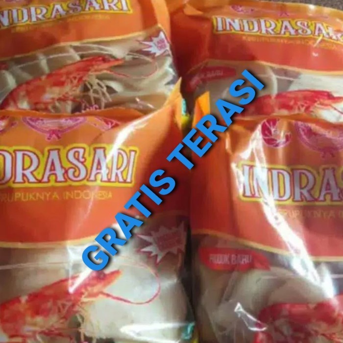 

SALE KRUPUK UDANG INDRASARI UKURAN SEDANG@250GRAM