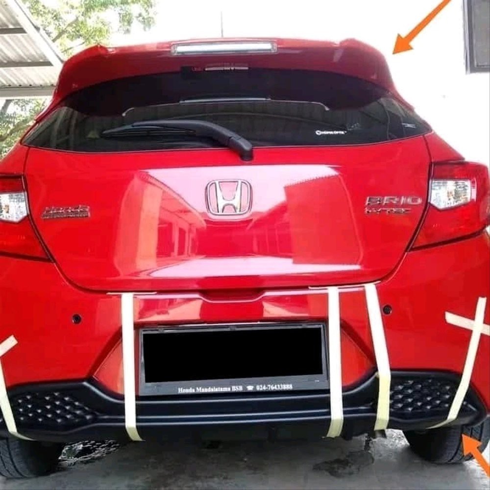 Paketan Spoiler Dan Difuser All New Honda Brio Tahun 2018 2019