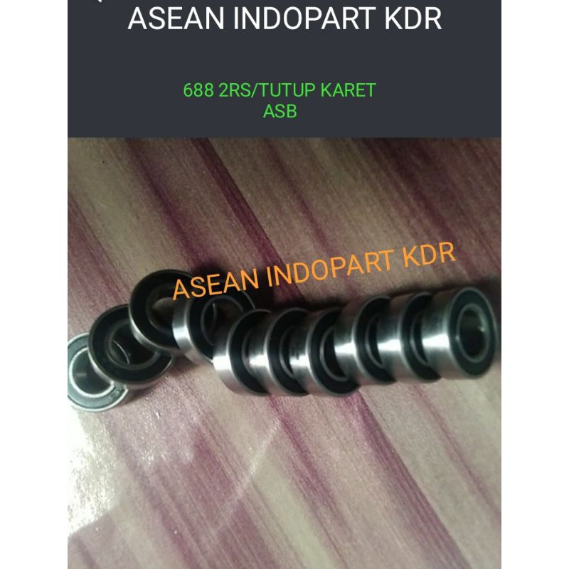 Jual BALL BEARING 688 2RS TUTUP KARET ASB | Shopee Indonesia