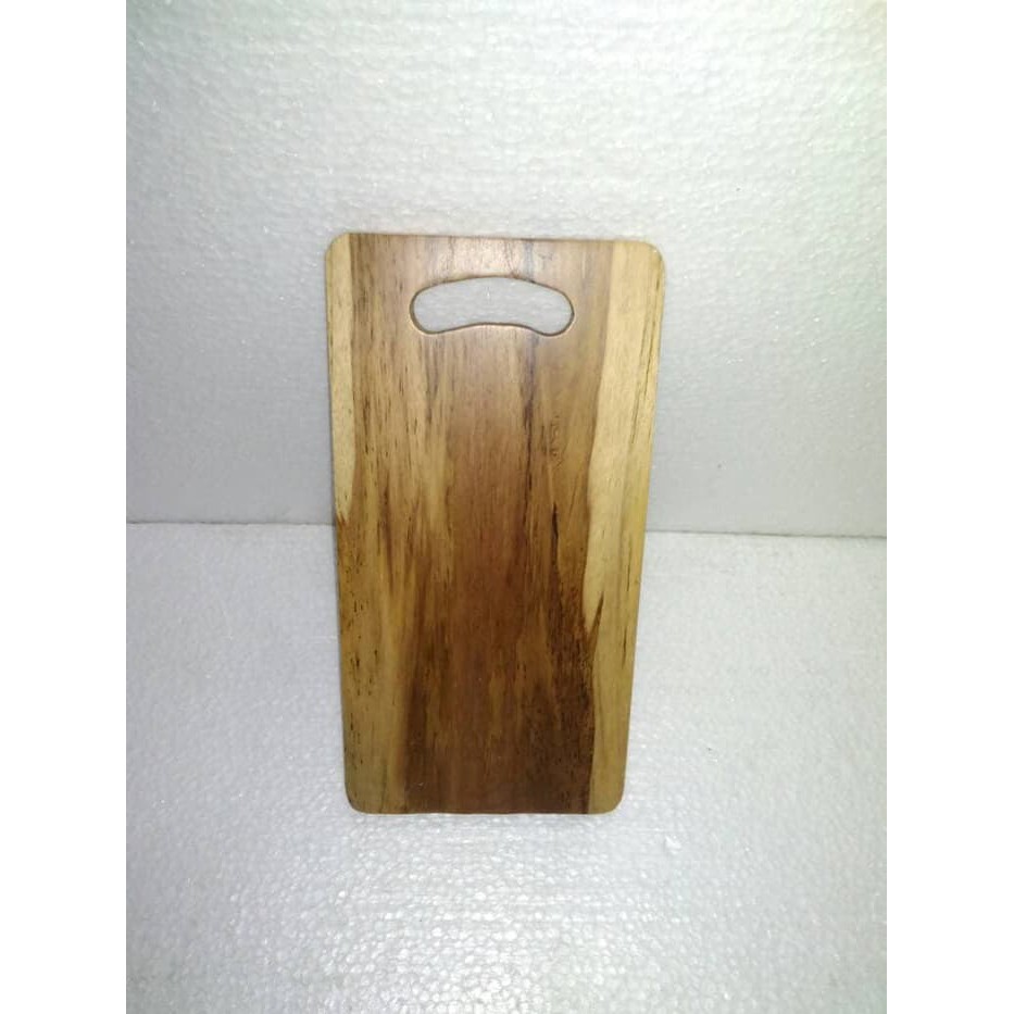 Talenan Kayu Jati 30x15 persegi MURAH TEBAL / Wooden Cutting Board