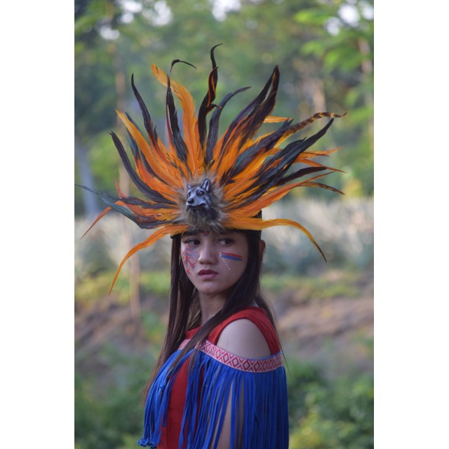 TOPI INDIAN - INDIAN HEADDRESS - BANDO KENING SRIGALA VARIASI WARNA