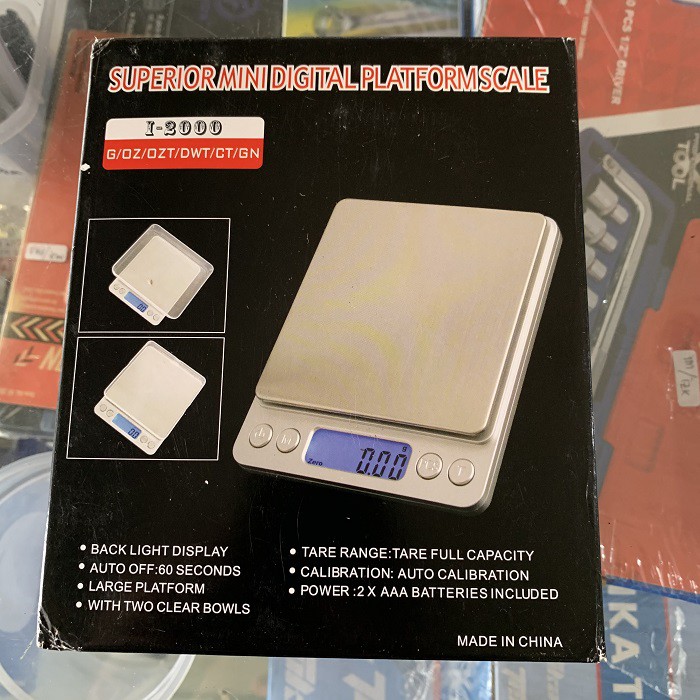 Timbangan Emas/ Dapur Gram Digital Kitchen Scale 1-2000