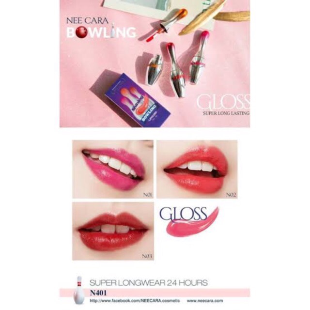 Nee Cara Shining Bowling Lip gloss