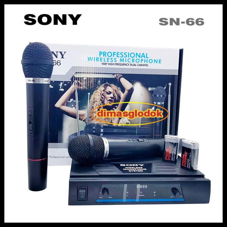 Werles Microphone Sony Sn66 Wireless Mic Wirles Tanpa Kabel
