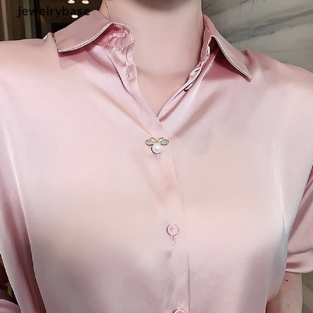 Bros Pin Butterfly Aksen Mutiara Imitasi Untuk Hadiah