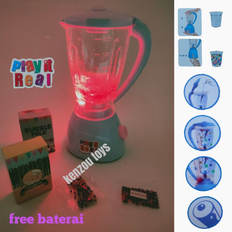 Mainan Blender Bisa Isi Air Play It Real Free Baterai