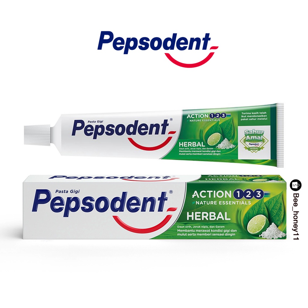 Pepsodent Action 123 Pasta Gigi Herbal