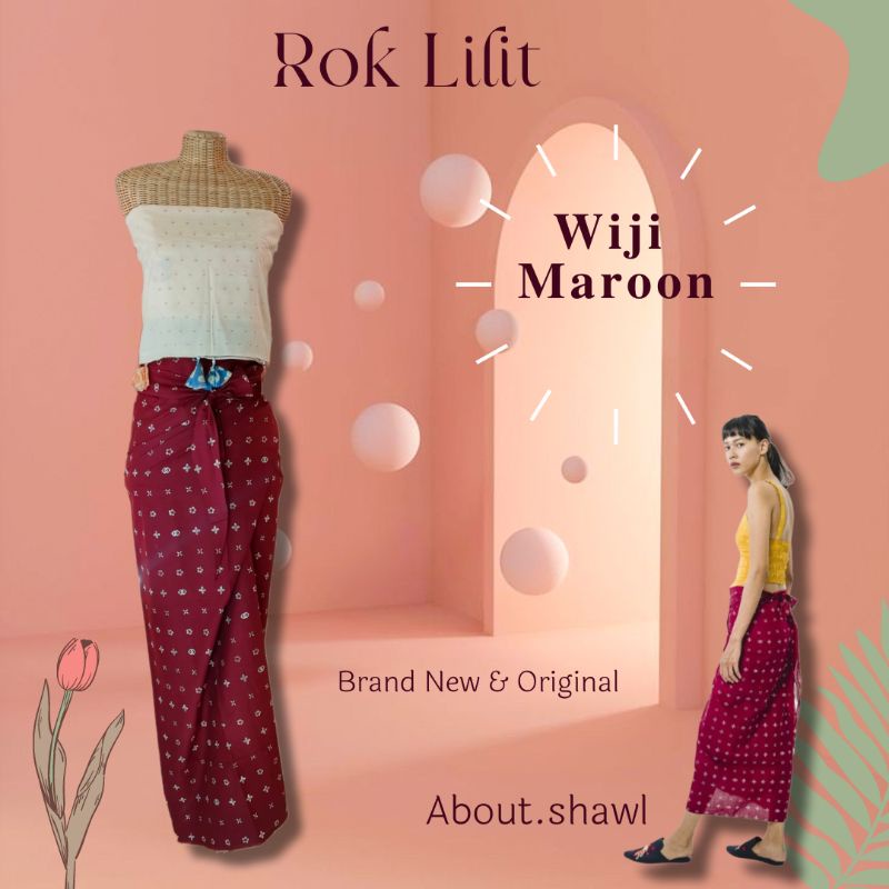 Rok Lilit Wiji Full Maroon Sejauh Mata Memandang