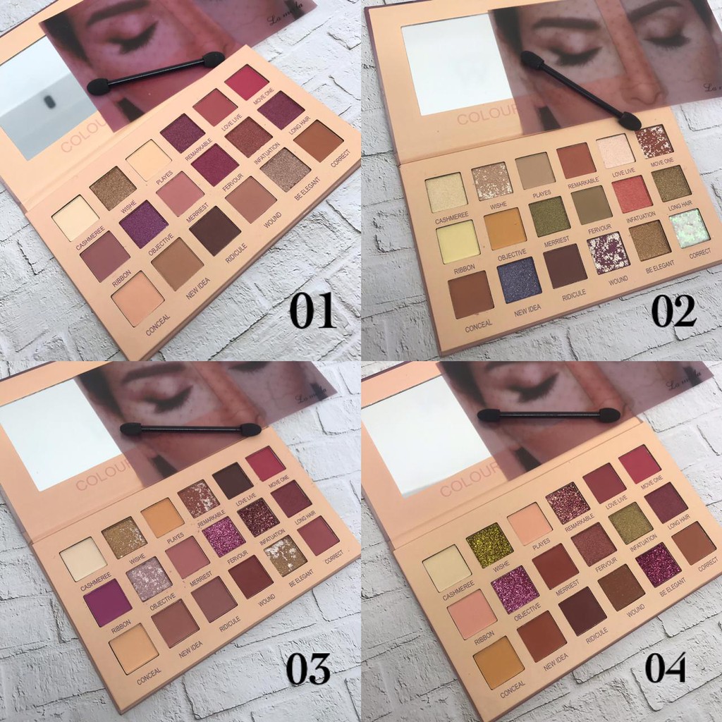 LAMEILA BEAUTY COLOUR GEOMETRY EYESHADOW PALLETE / LA MEI LA EYESHADOW