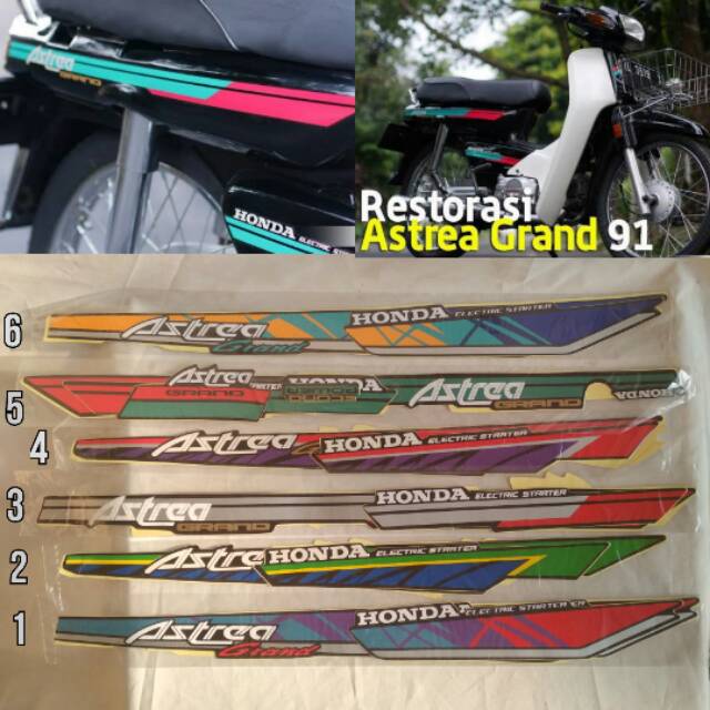 Stiker Sticker Striping Grand Bulus Astrea Grand Shopee Indonesia