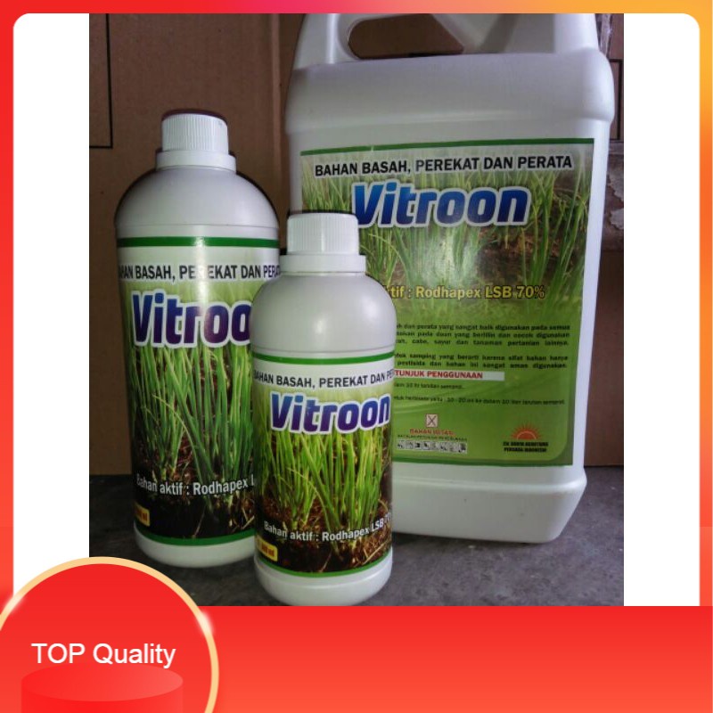 Vitroon Bahan Basah Pupuk Perekat dan Perata 1 liter murah