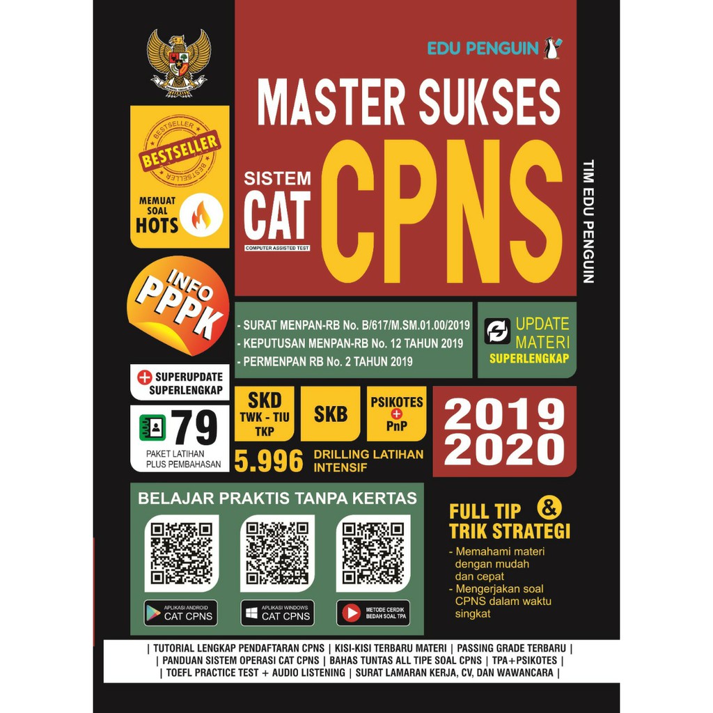 Master Sukses Tes Cpns 2019 Buku Cat Cpns Asn 2019 Soal Hots