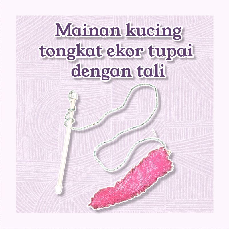 mainan kucing interaktif tongkat stick toys  per spring bola bulu mainan tikus dan pets toys lengkap