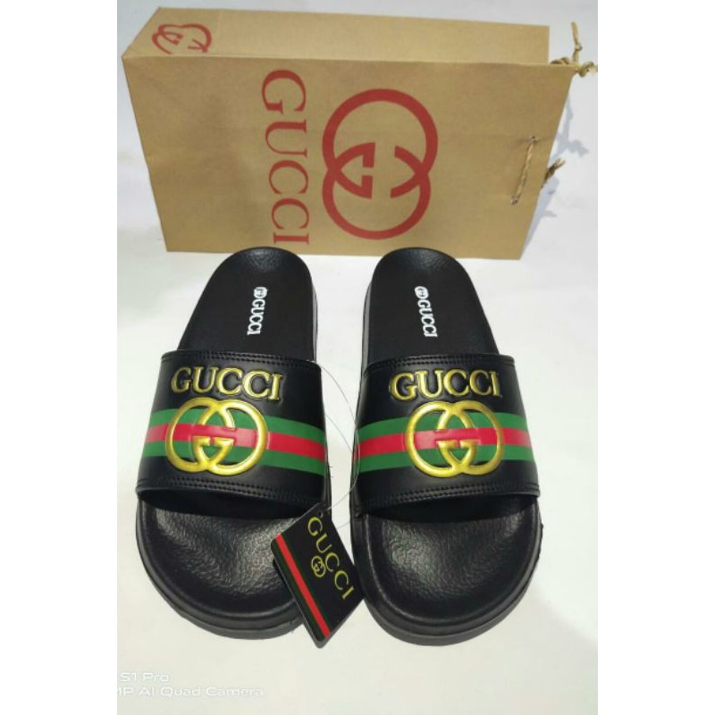 Sendal Slop Pria/Wanita Benassi Gucci