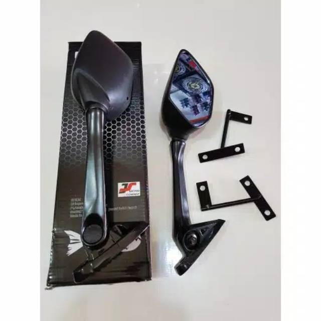 Spion R15 R25 NMax Panjang Karbon Lipat kaca biru dan kaca putih KING DIAMOND89