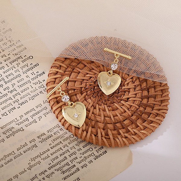anting s925 hati love summer style stud earrings jan307 (3f4)