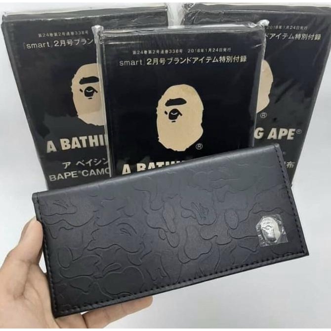 Terbatas Wallet Bape Camo Leather Murah