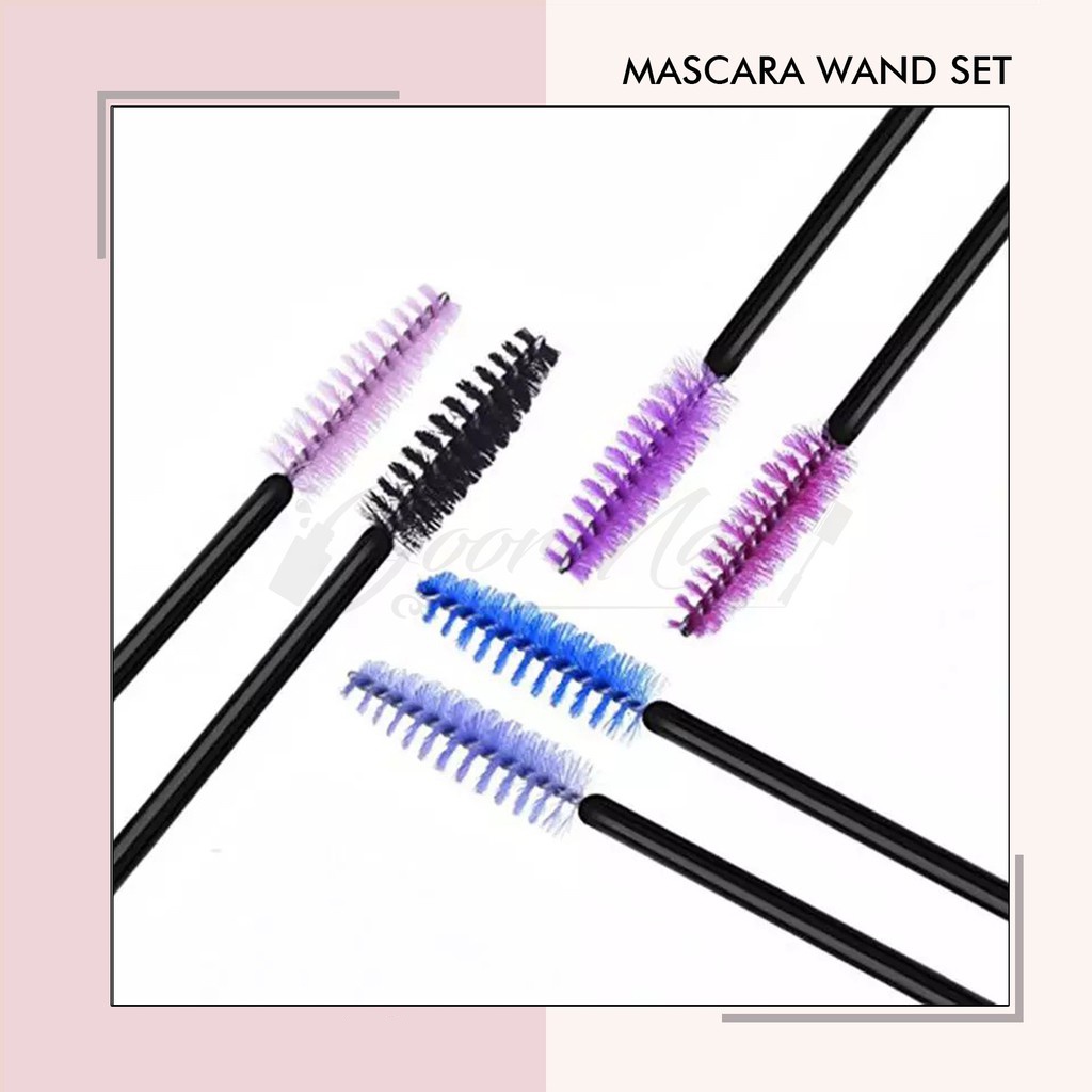 Mascara wand set 10pcs sisir bulumata eyelash extension