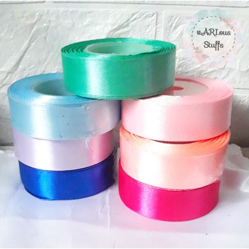 

PITA SATIN GLITTER GOLD EMAS PEACH 2.5 CM 1 INCH