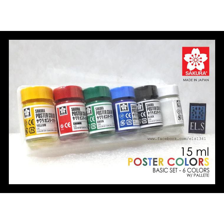 

Terlaris Sakura Poster Colors - Basic Set 15Ml