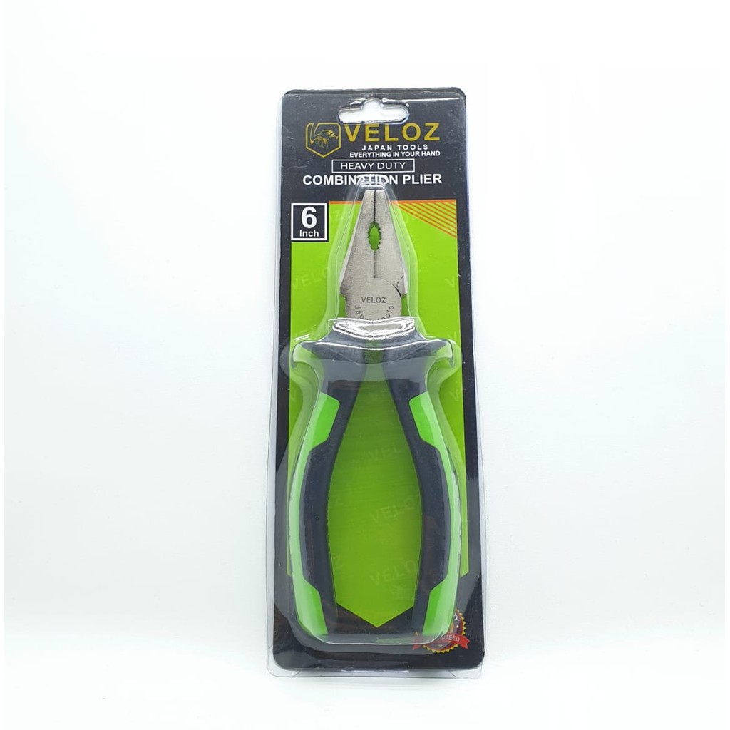 Veloz Kualitas PREMIUM Tang Kombinasi 6&quot; Inch Chromed Vanadium Steel P16,5cm