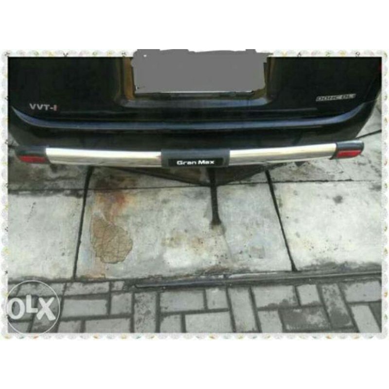 granmax grandmax rearbar tanduk besi foot step injakan kaki pengaman bemper belakang original pabrik