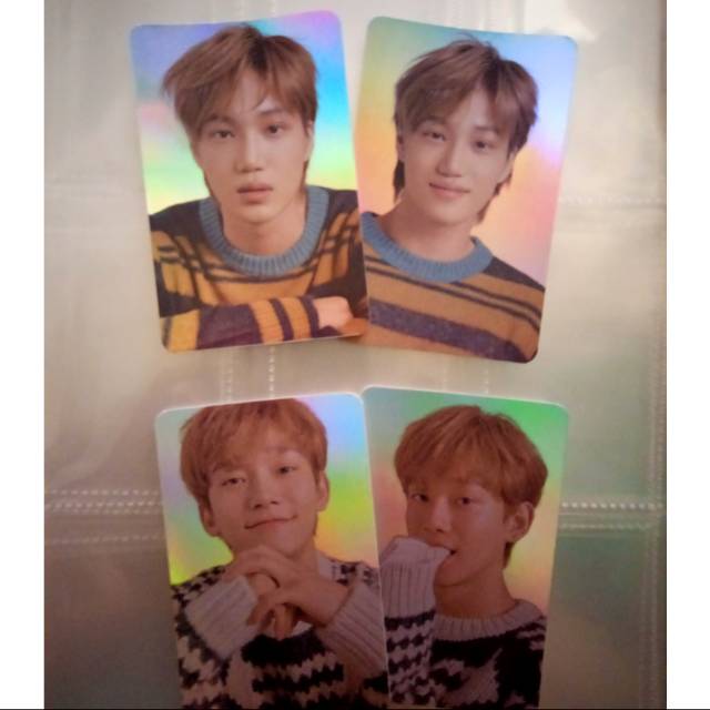 Exo Hologram photocard flo round 2 Kai Chen Sehun Suho Chanyeol Baekhyun Xiumin Kyungsoo