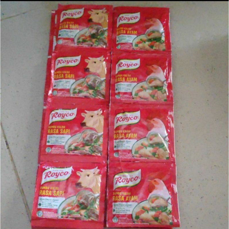 

Royco rasa ayam&sapi kemasan renceng 12sct