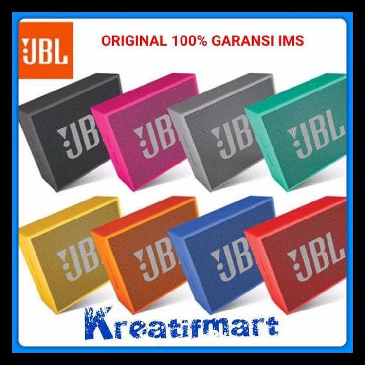 {{BAYAR DI TEMPAT}} ORIGINAL JBL GO ORIGINAL SPEAKER BLUETOOTH GARANSI IMS SPEAKER JBL GO - Biru