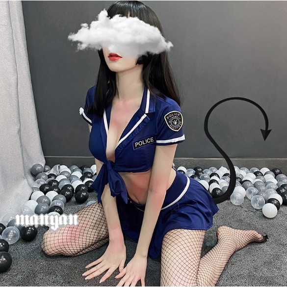 LI-15 set sailor uniform sexy lingerie baju tidur wanita