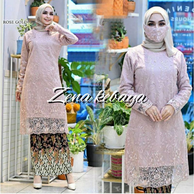 SET KEBAYA TUNIK KEBAYA MODERN KEBAYA PESTA KEBAYA TUNIK TILLE