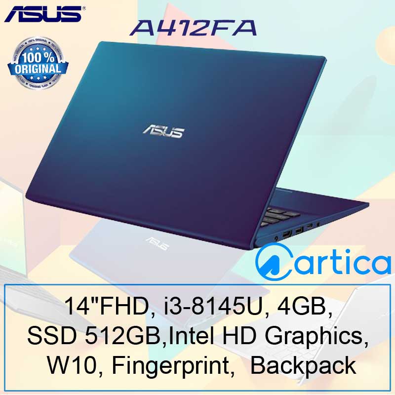 Asus A412FA Vivobook-i3 8145U 4GB 512GB Intel HD 14" FHD WIN10