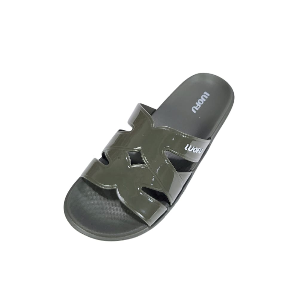 jelly sandal slop wanita luofu sendal karet selop import cewek E7206E01