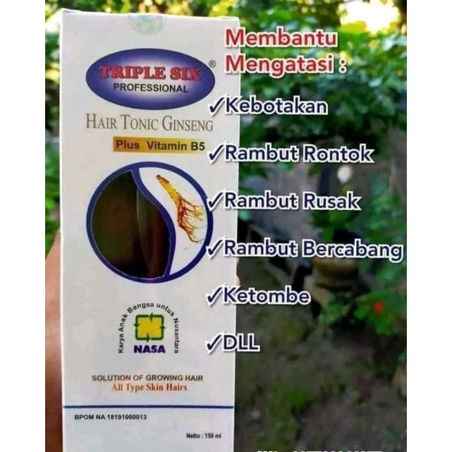 Triple six hair tonic ginseng NASA