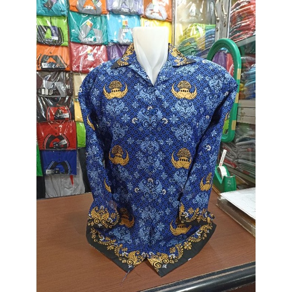 Batik KORPRI Wanita Kerah Hitam