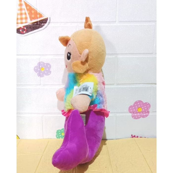 Boneka Mermaid Baju Rainbow, Boneka Putri Duyung Baju Pelangi