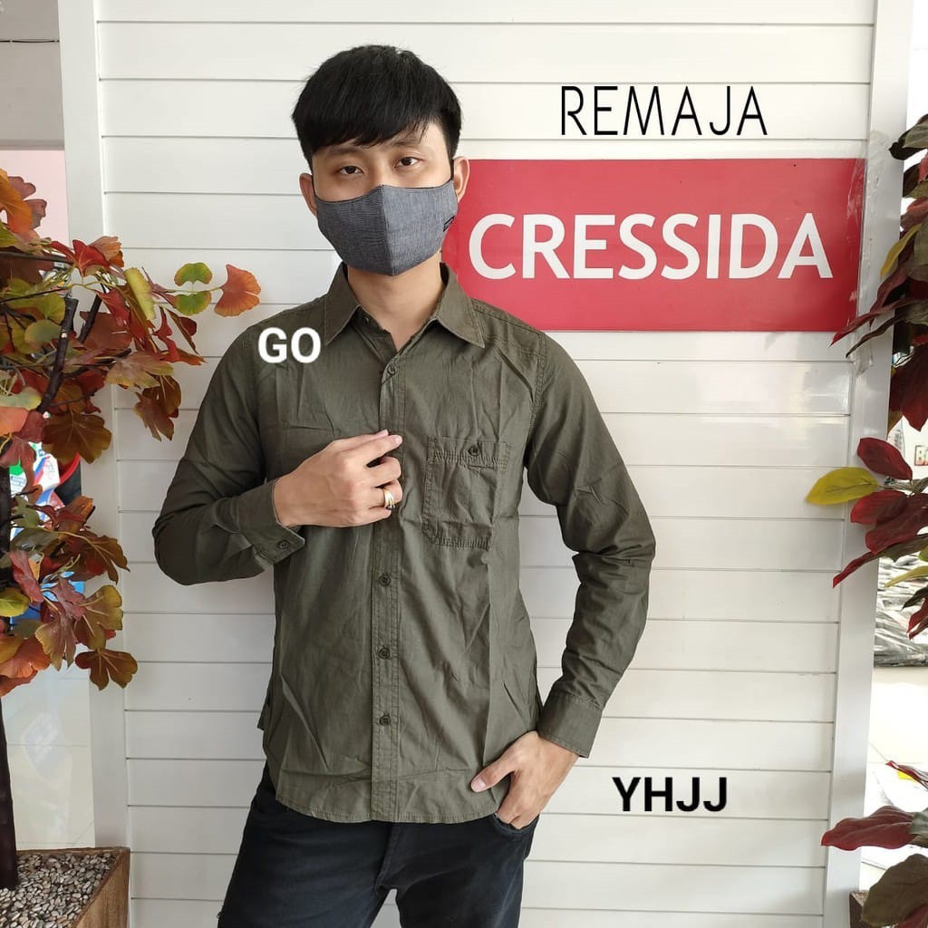 gos CRESSIDA KEMEJA YOUTH Hem ABG Formal Kemeja Lengan Panjang Remaja