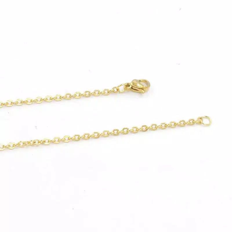 KALUNG NURI KECIL PRIA WANITA WARNA GOLD PANJANG 45CM 50CM 60CM