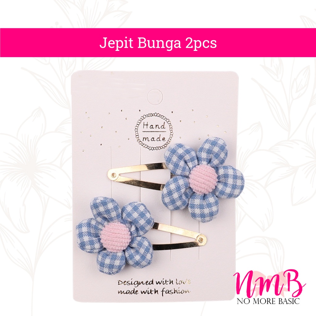 Jepitan Rambut Anak Perempuan Korea Set Jepitan Bunga 1 Set isi 2 pcs Rambut Anak Motif Lucu