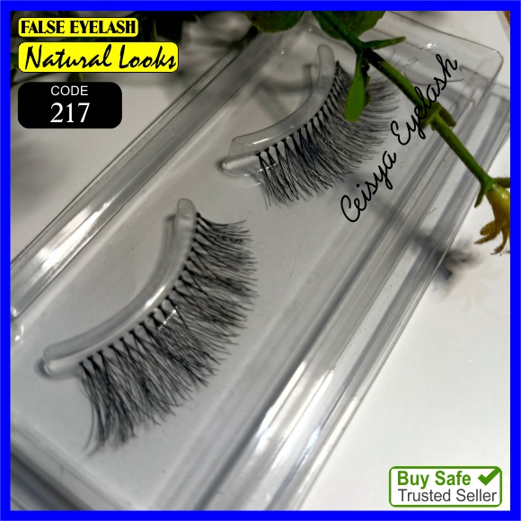 Bulu mata Palsu 217 Fake Eyelash Bulumata Natural Lembut Premium Bagus Murah Kualitas Export