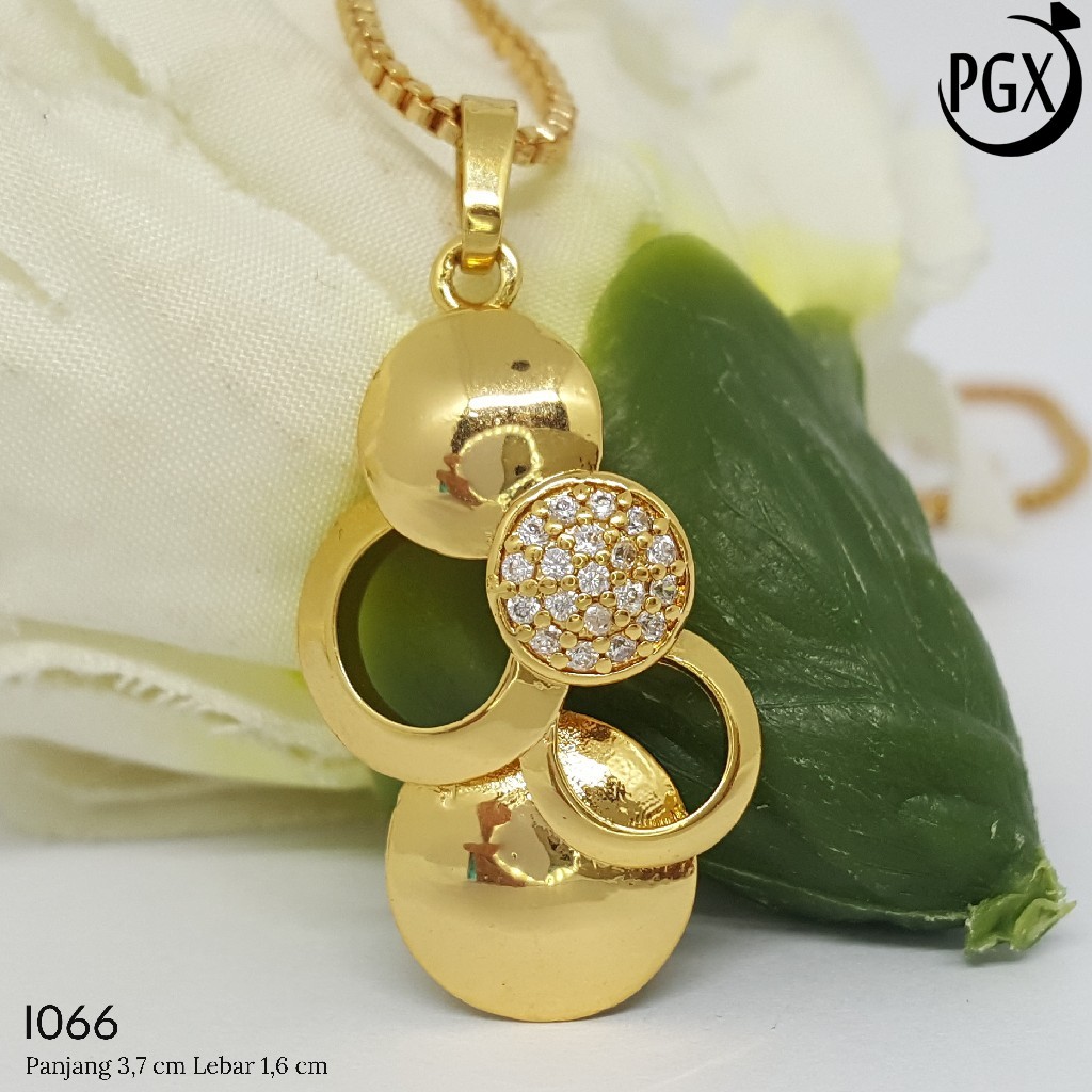 PGX Liontin Kalung Xuping Wanita Aksesoris Fashion Perhiasan Lapis Emas  - I018