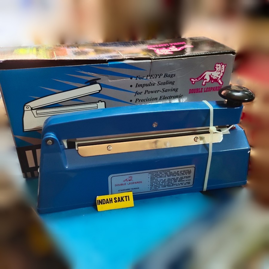 Alat Mesin Perekat Press Lem Plastik Impulse Sealer 20cm Double Leopard