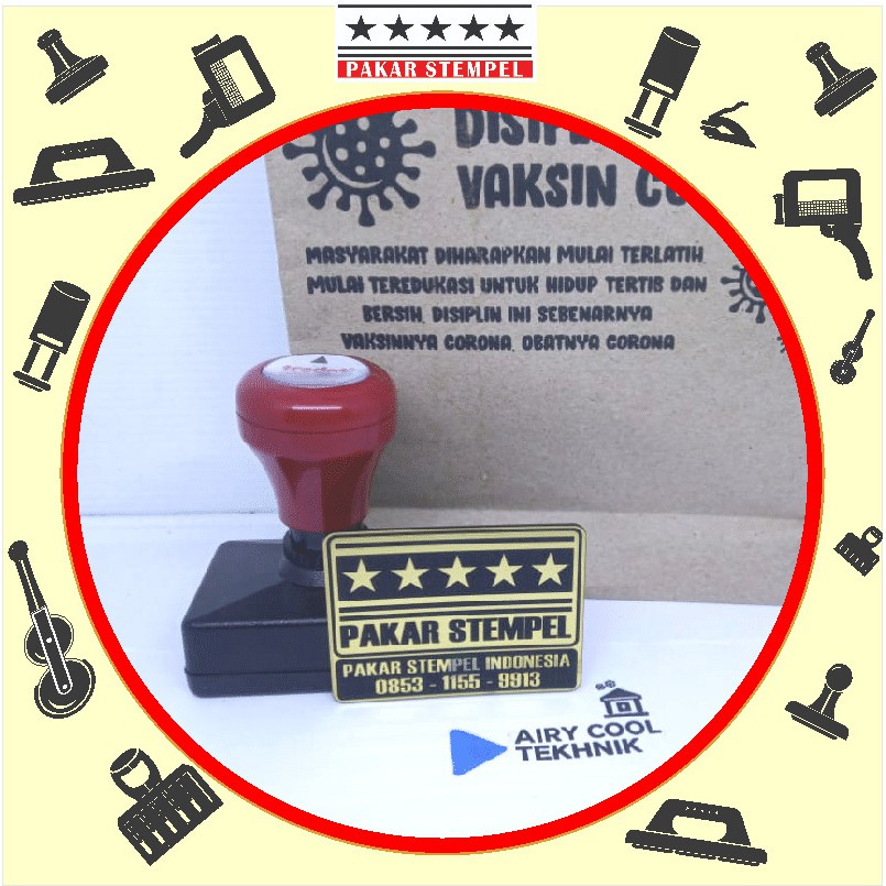 

Stempel Flash Custom dua warna
