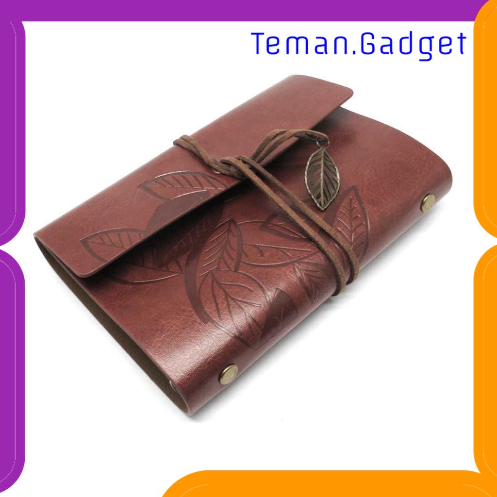 

TG-AT034 BESTOYARD BUKU CATATAN BINDER KULIT RETRO LEAF KERTAS A5 - BSD666